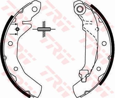 TRW GS8646 - Brake Shoe Set onlydrive.pro