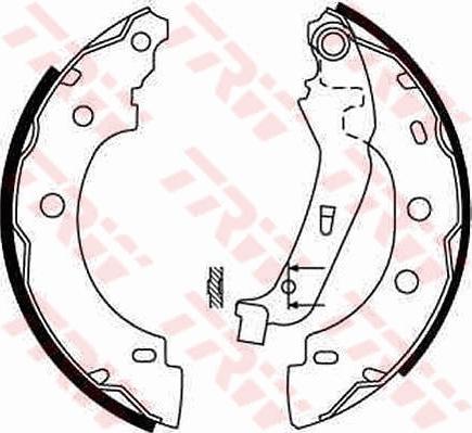 TRW GS8650 - Brake Shoe Set onlydrive.pro