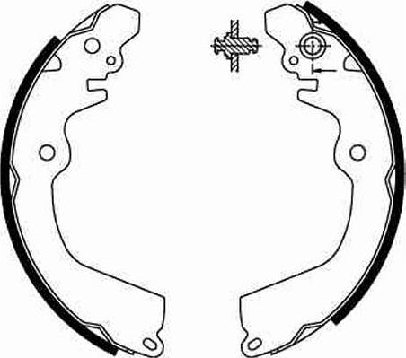 TRW GS8666 - Brake Shoe Set onlydrive.pro