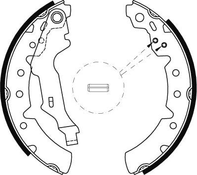 TRW GS8603 - Brake Shoe Set onlydrive.pro