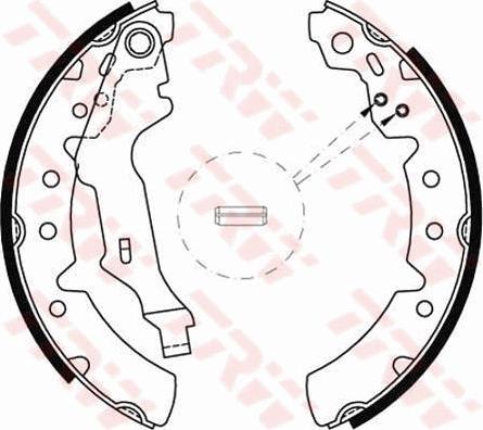 TRW GS8603 - Brake Shoe Set onlydrive.pro