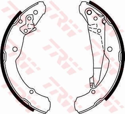 TRW GS8639 - Brake Shoe Set onlydrive.pro