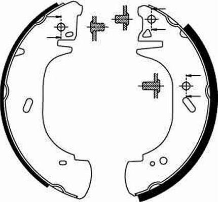 TRW GS8630 - Brake Shoe Set onlydrive.pro