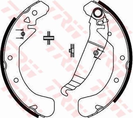 TRW GS8637 - Brake Shoe Set onlydrive.pro