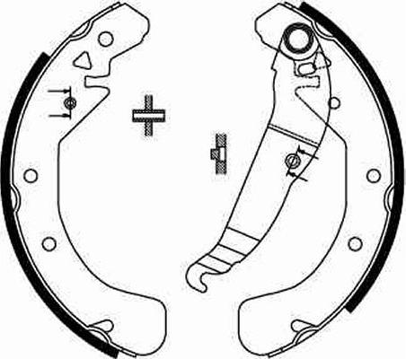 TRW GS8637 - Brake Shoe Set onlydrive.pro