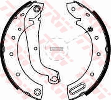 TRW GS8625 - Brake Shoe Set onlydrive.pro