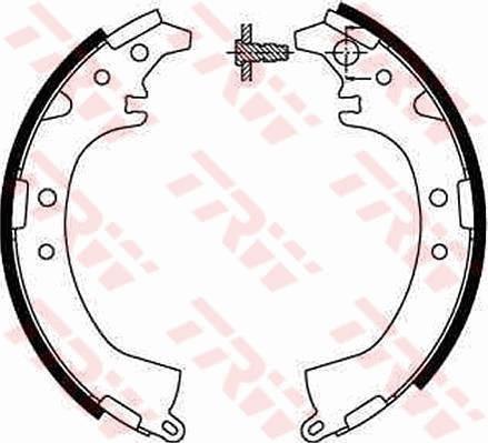 TRW GS8672 - Brake Shoe Set onlydrive.pro