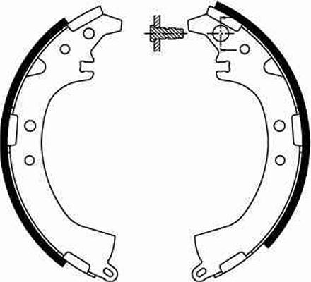 TRW GS8672 - Brake Shoe Set onlydrive.pro