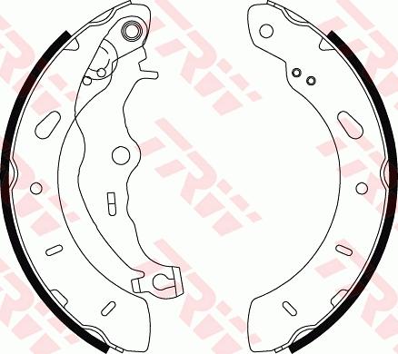 TRW GS8806 - Brake Shoe Set onlydrive.pro