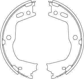 TRW GS8803 - Brake Shoe Set, parking brake onlydrive.pro