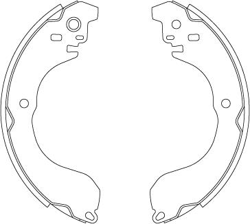 TRW GS8813 - Brake Shoe Set onlydrive.pro