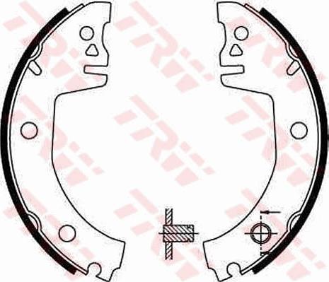 TRW GS8300 - Brake Shoe Set onlydrive.pro