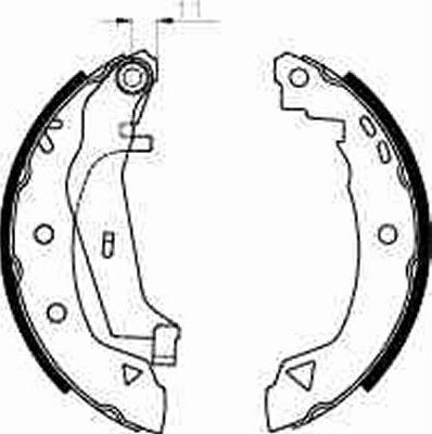 TRW GS8240 - Brake Shoe Set onlydrive.pro