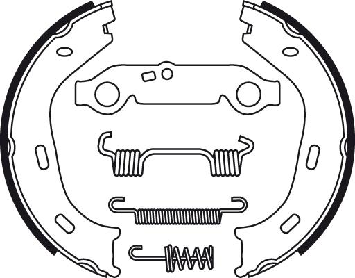 TRW GS8218 - Brake Shoe Set, parking brake onlydrive.pro