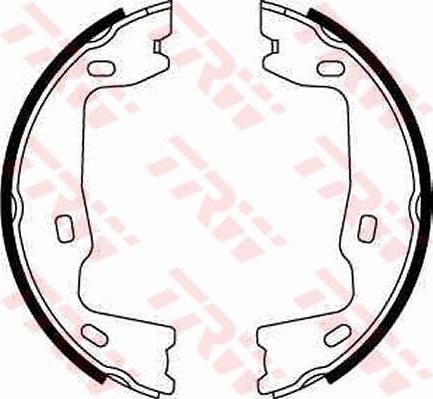 TRW GS8223 - Brake Shoe Set, parking brake onlydrive.pro