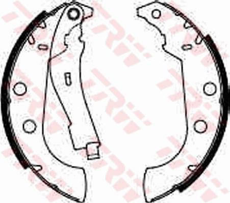 TRW GS8272 - Brake Shoe Set onlydrive.pro