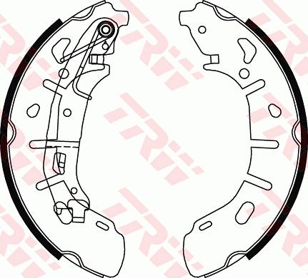 TRW GS8799 - Brake Shoe Set onlydrive.pro