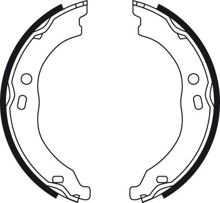 TRW GS8744 - Brake Shoe Set, parking brake onlydrive.pro