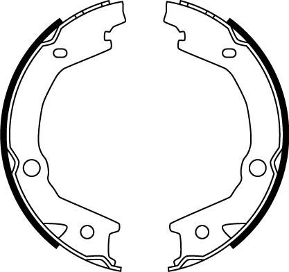 TRW GS8747 - Brake Shoe Set, parking brake onlydrive.pro