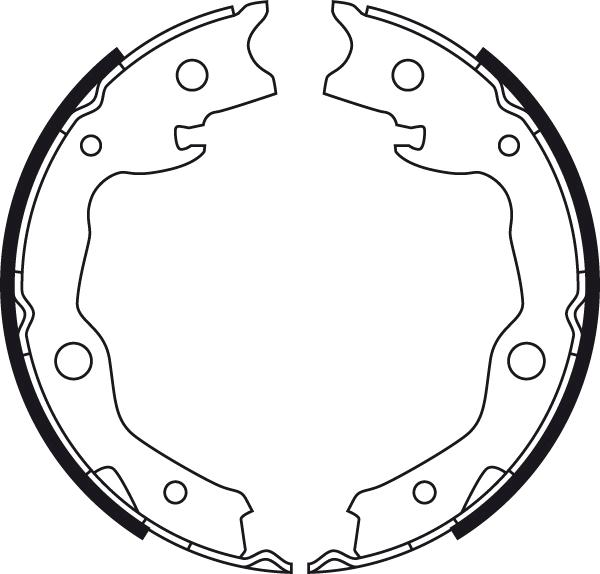 TRW GS8752 - Brake Shoe Set, parking brake onlydrive.pro