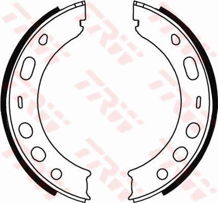 TRW GS8706 - Brake Shoe Set, parking brake onlydrive.pro