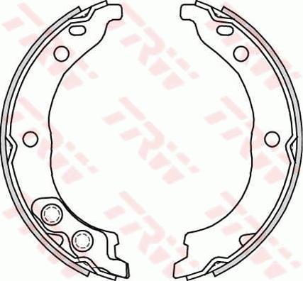 TRW GS8715 - Brake Shoe Set, parking brake onlydrive.pro