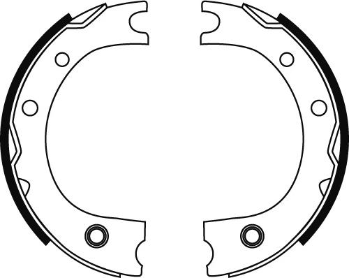 TRW GS8716 - Brake Shoe Set, parking brake onlydrive.pro