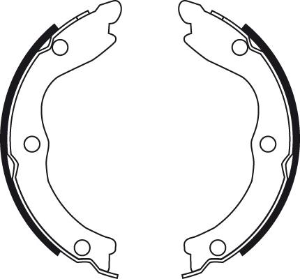 TRW GS8710 - Brake Shoe Set, parking brake onlydrive.pro