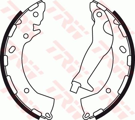 TRW GS8785 - Brake Shoe Set onlydrive.pro