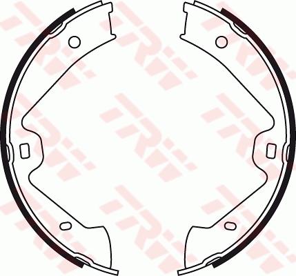 TRW GS8776 - Brake Shoe Set, parking brake onlydrive.pro