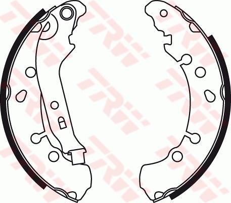 TRW GS8778 - Brake Shoe Set onlydrive.pro