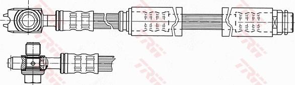 TRW PHD946 - Тормозной шланг onlydrive.pro