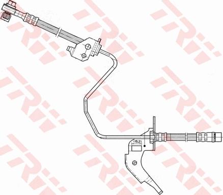 TRW PHD566 - Brake Hose onlydrive.pro