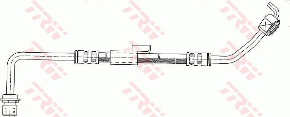TRW PHD249 - Stabdžių žarnelė onlydrive.pro