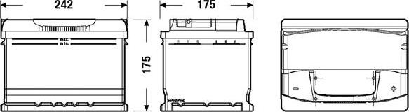 Tudor TA612 - Starter Battery onlydrive.pro