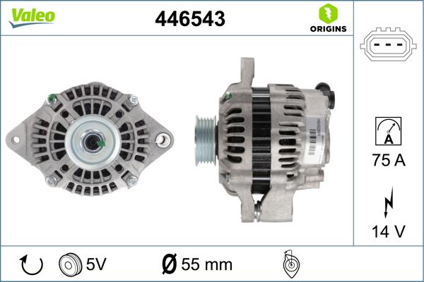 Valeo 446543 - Ģenerators onlydrive.pro