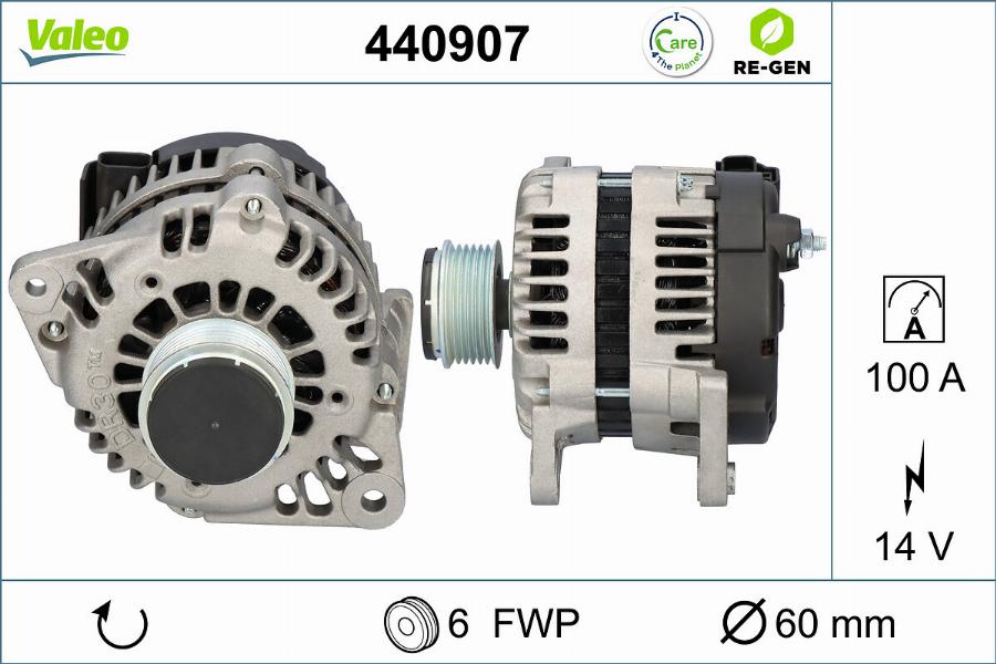 Valeo 440907 - Генератор onlydrive.pro