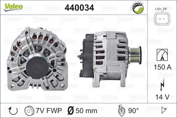 Valeo 440034 - Alternator onlydrive.pro