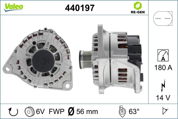 Valeo 440197 - Kintamosios srovės generatorius onlydrive.pro