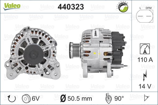 Valeo 440323 - Alternator onlydrive.pro