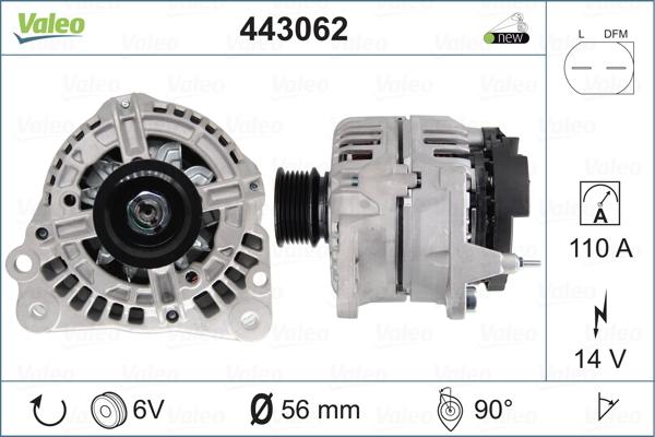 Valeo 443062 - Генератор onlydrive.pro