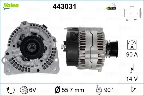 Valeo 443031 - Alternator onlydrive.pro