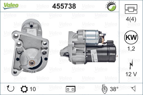 Valeo 455738 - Starter onlydrive.pro