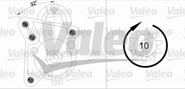 Valeo 455738 - Starter onlydrive.pro