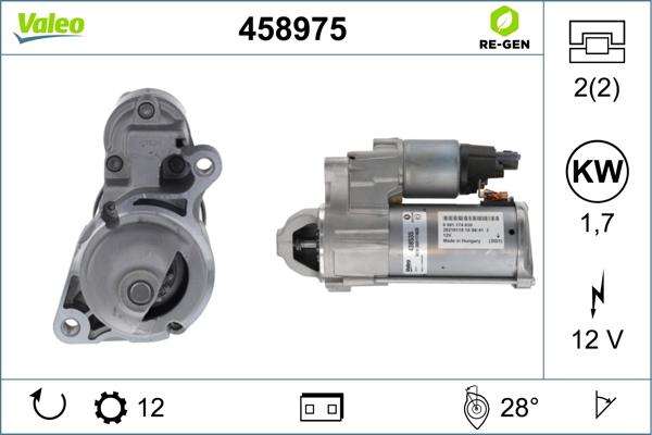 Valeo 458975 - Starter onlydrive.pro