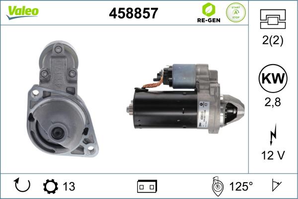 Valeo 458857 - Käynnistinmoottori onlydrive.pro