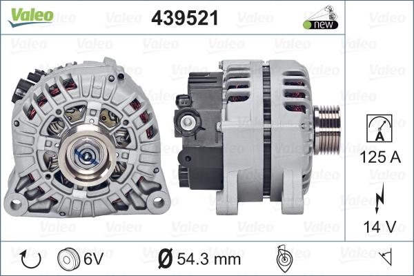 Valeo 439521 - Alternator onlydrive.pro