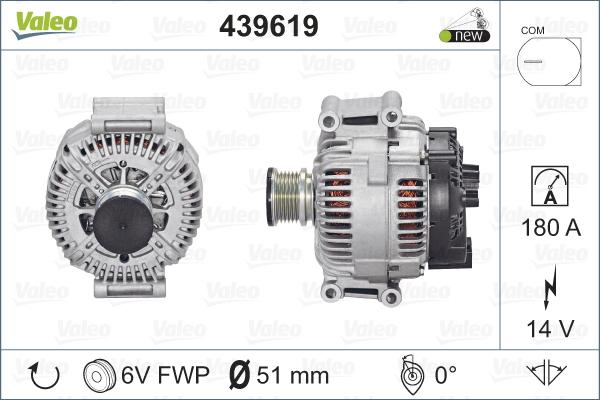 Valeo 439619 - Alternator onlydrive.pro