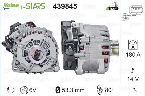 Valeo 439845 - Alternator, starter onlydrive.pro