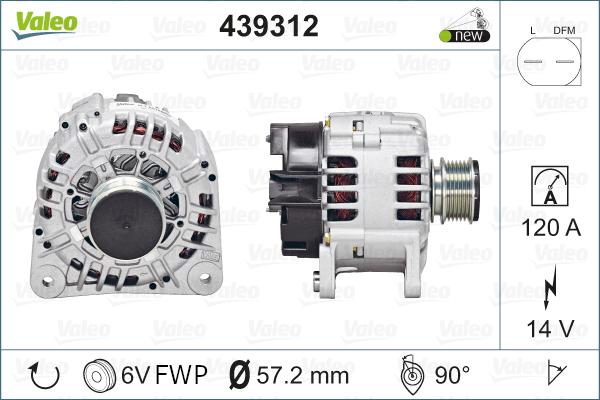 Valeo 439312 - Alternator onlydrive.pro